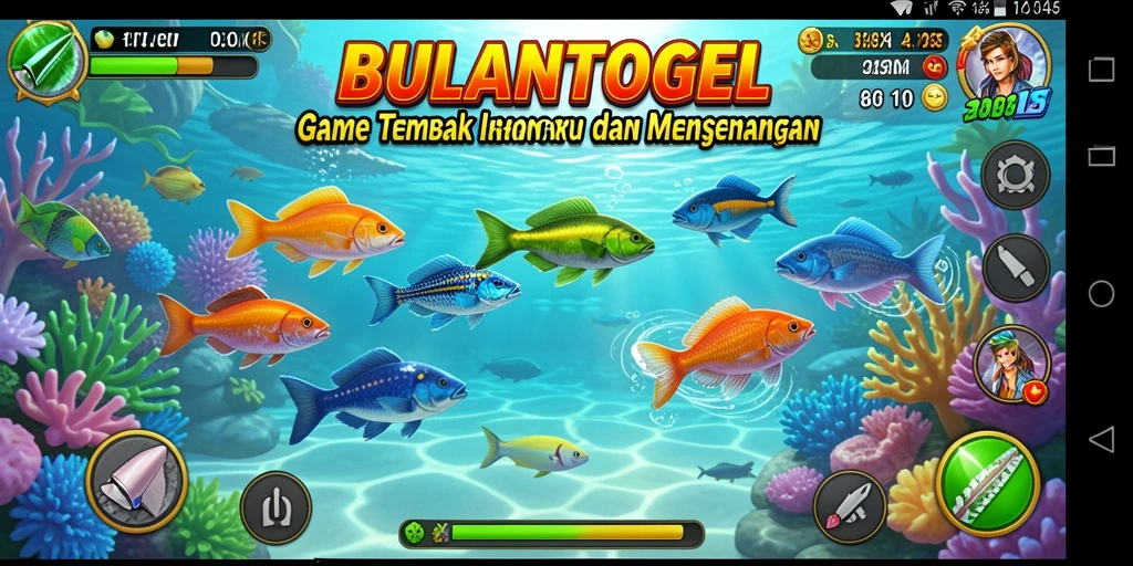 Screenshot gameplay seru dari BULANTOGEL menembak ikan.