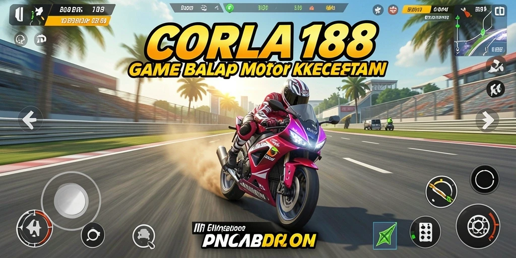 Gameplay mendebarkan dengan balap motor yang penuh aksi.