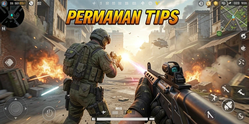Tampilan gameplay seru H03 yang menegangkan di arena pertempuran.