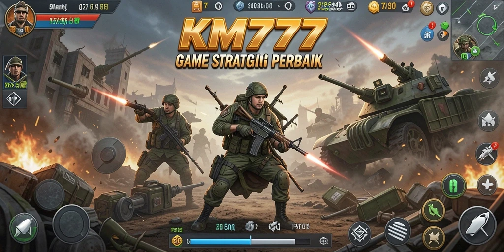 Screenshot gameplay dari KM777 dengan tampilan menakjubkan.