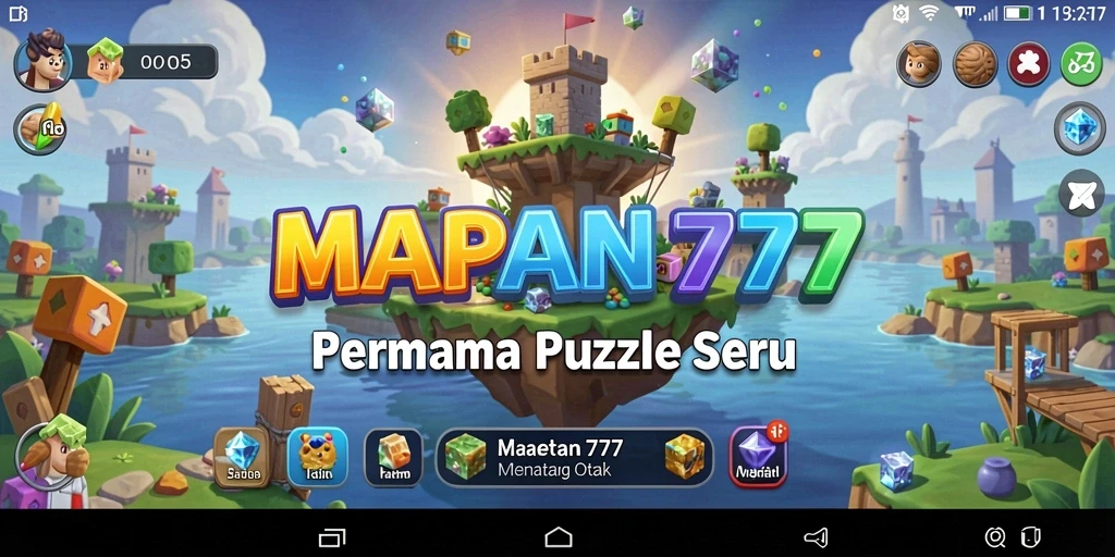 Screenshot gameplay <strong>MAPAN777</strong> yang menampilkan puzzle yang sedang diselesaikan.