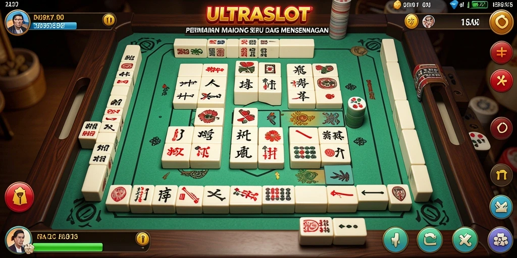 Screenshot gameplay <strong>ULTRASLOT</strong> menampilkan aksi Mahjong yang menantang.