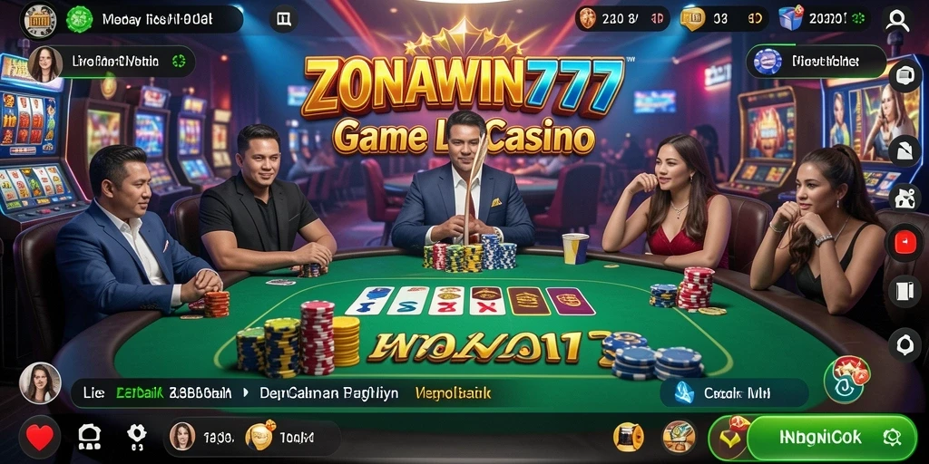 Tampilan gameplay menarik di ZONAWIN777 dengan dealer profesional.